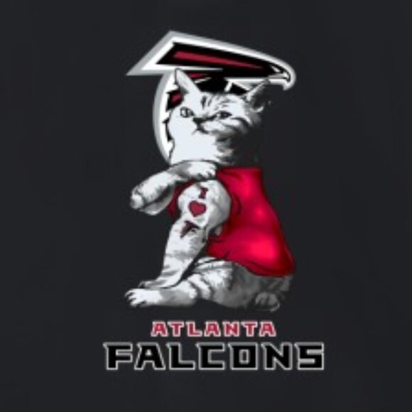 NFL Football My Cat Loves Atlanta Falcons Sweatshirt Fan Gift Unisex Apparel 159 - Picture 2 of 5